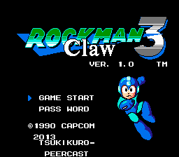 Rockman 3 Claw Title Screen